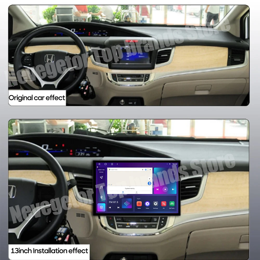 13 Inch For Honda Jade 2015 - 2020 Android 13 Car Radio Auto 5G Multimedia Navigation Carplay Video GPS No 2din DVD Player DSP