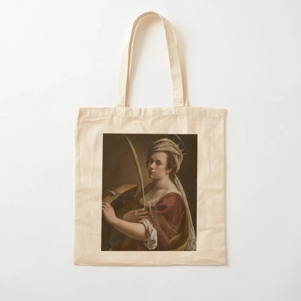 Artemisia Gentileschi Self Portrait as Saint Catherine of Alexandria Tote Bag personalized tote Large bags for women Tote Bag