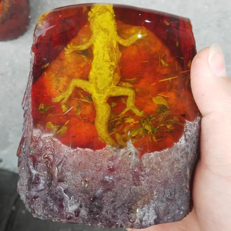 100% Natural Amber geo Statue Furnishing articles home decoration