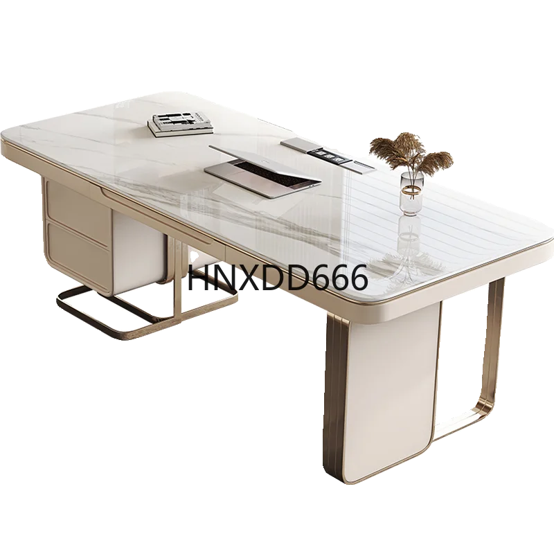 طاولة كمبيوتر مكتبية لغرفة النوم وغرفة الدراسة المنزلية من الخشب الصلب #2