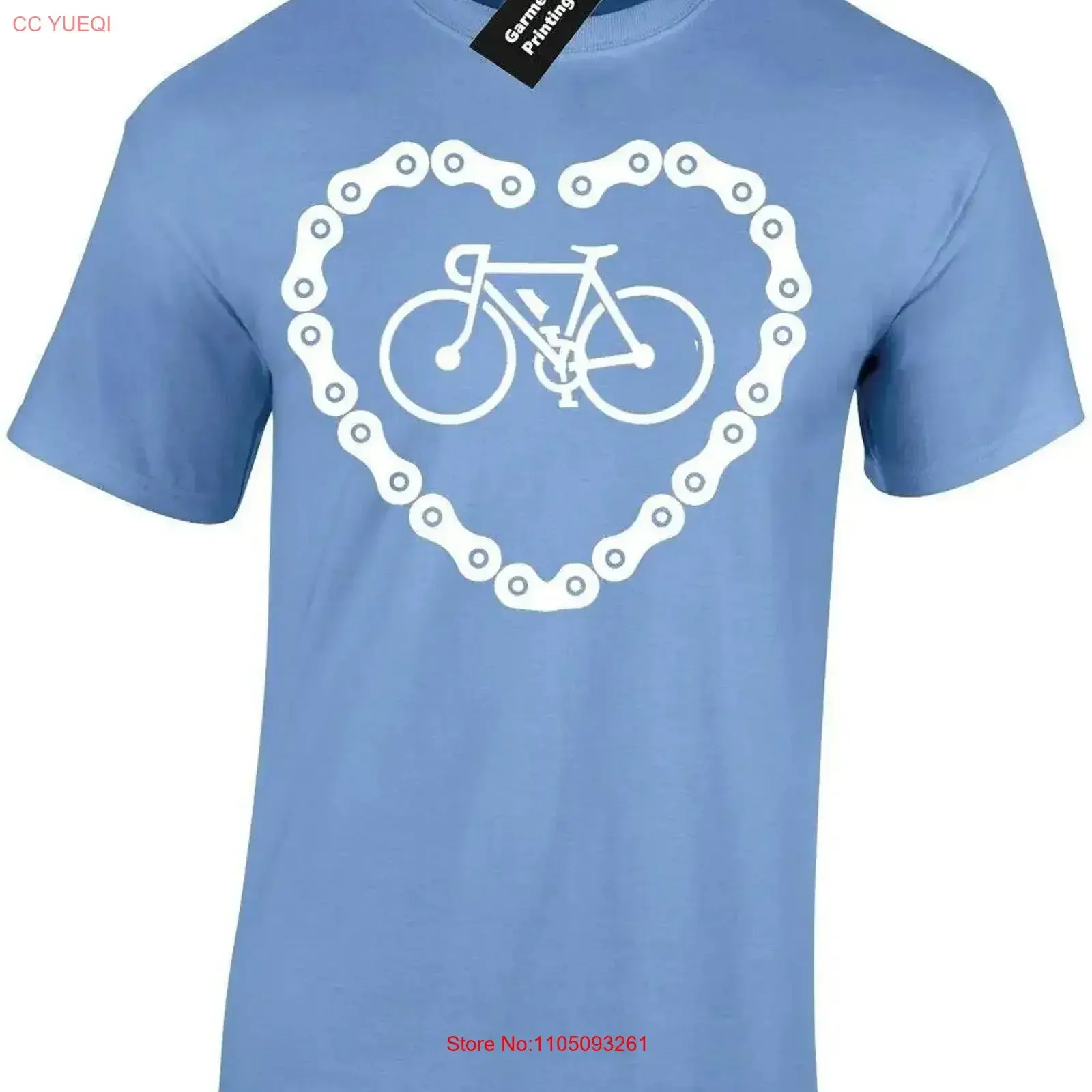 Мужская футболка с велосипедной цепочкой и сердечком, унисекс, велосипедист, езда на велосипеде, байкерский фанат, подарок, идея, дорога, гора, велюрохром, любовь, винтаж