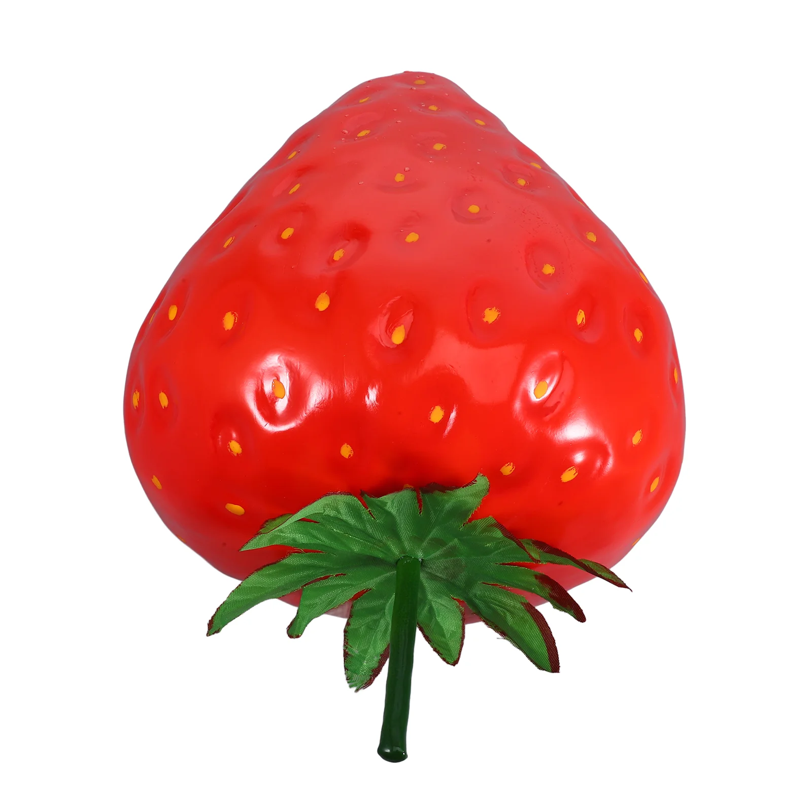 Fruit Strawberries Simulation Model Extra Large Artificial Strawberry Fake Faux Decor Fruits Layout Scene Desktop Photo Prop