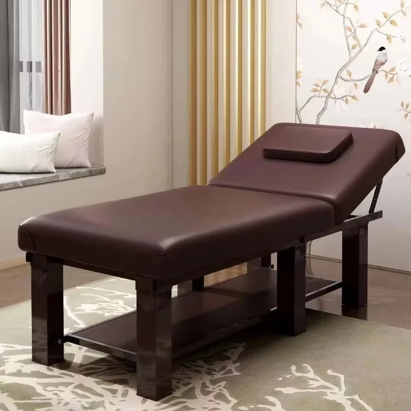 Multi Function Beauty Bed for Spa Salon Massage Body Therapy Folding Esthetic Eyelash Fire Needle Moxibustion Treatment Bed