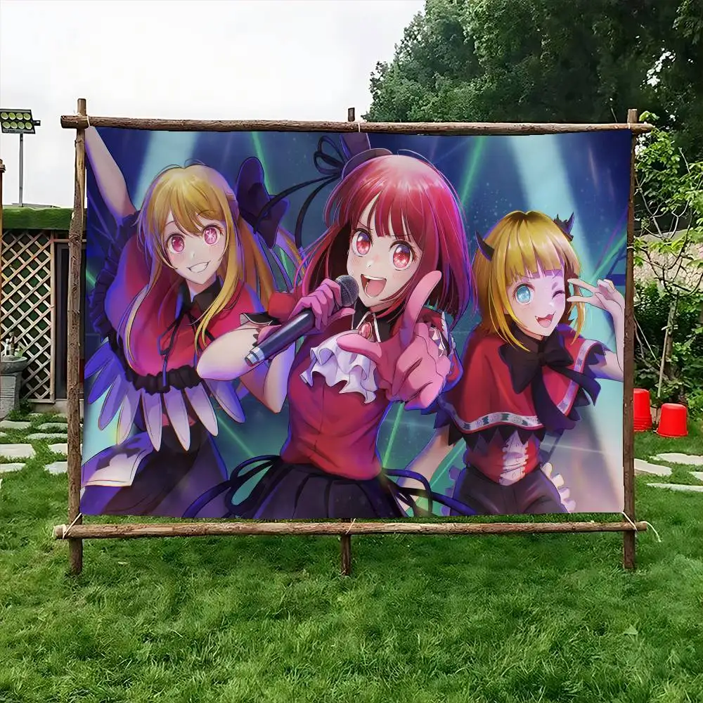 Oshi No Ko Kana Arima Retro Flags Multiple Choice Living Studio Booth Interior Decoration Banner