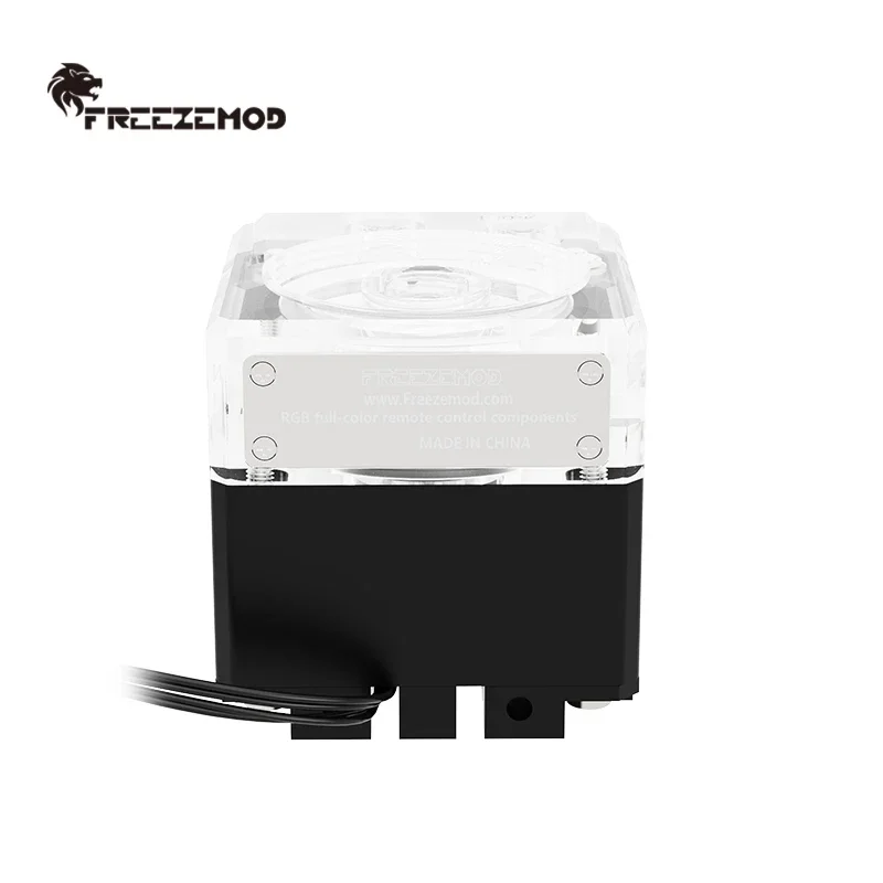 FREEZEMOD Hitung pendingin pc pendingin air pompa bisu PWM aliran cerdas 800L/H VA LCD suhu rasa lampu RGB. PU-FS6M-P