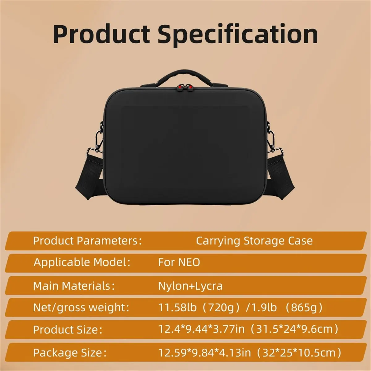 【50% OFF】Waterproof Damping Transmitter Bag Handbag Remote Controller Storage Bag for Neo Black