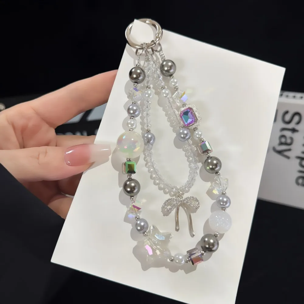 الإبداعية القوس ستار جراب هاتف سلسلة حقيبة عالمية ملحق مفتاح سوار هايدي حبة العالمي حزام الهاتف القابل للتطبيق #3