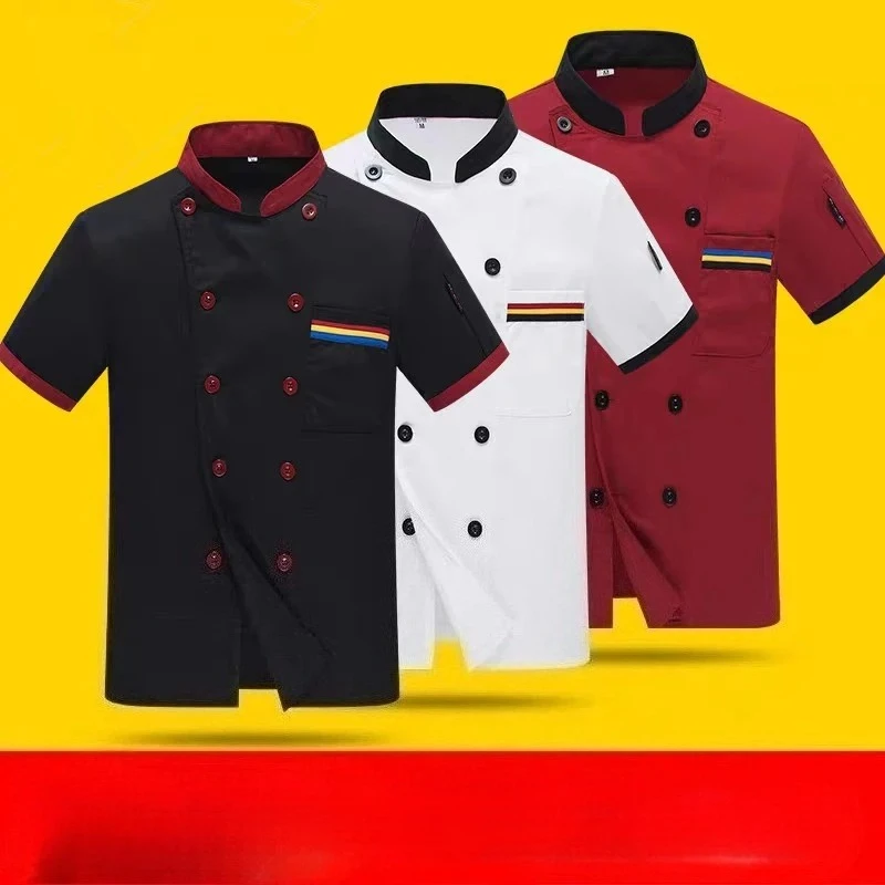 

Chef Jacket Man Western Resuarant Cook Jacket Food Service Cooking Clothes Tops Pizzaiolo Chef Uniform Bakery Cafe Work Wear