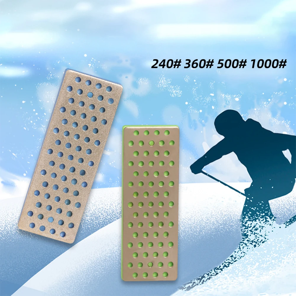 4 pcs set Diamond Sharpening Stones 1000 500 360 240 Grit Sharpening Stones for Skiing Ice Snowboard Ski Edges Skiing Sharpeners