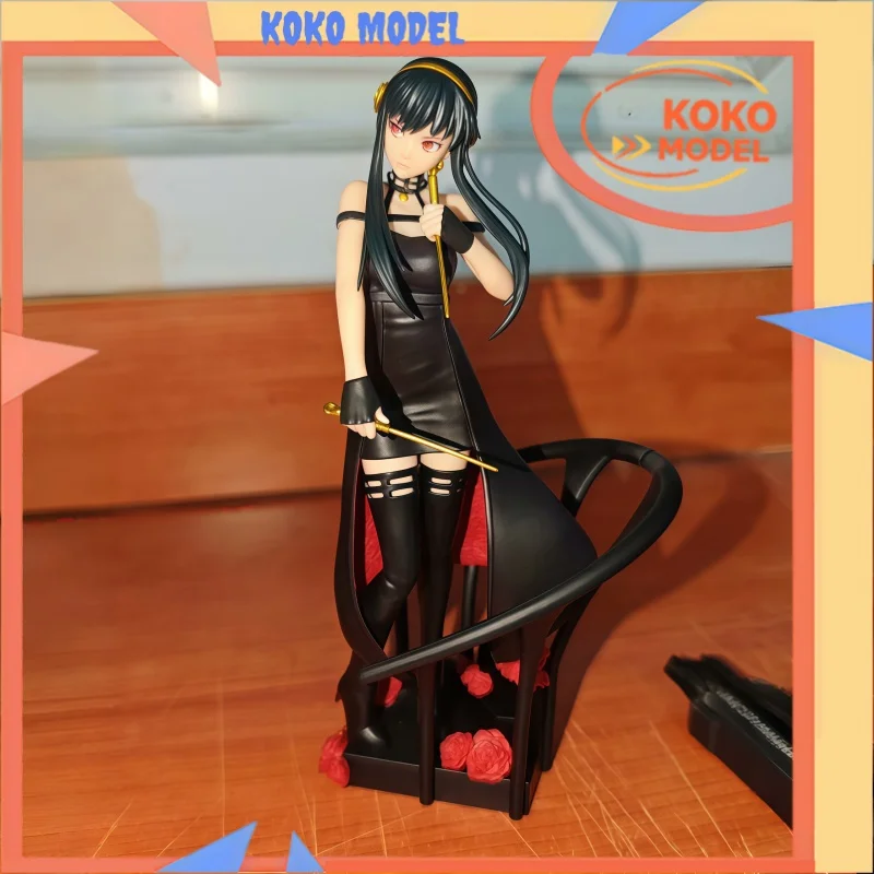 

Original Bandai Banpresto DXF Figure Spy x Family Yor Forger Cute Rose Flower Anime Model Collectible Decor Gift Anime Fans