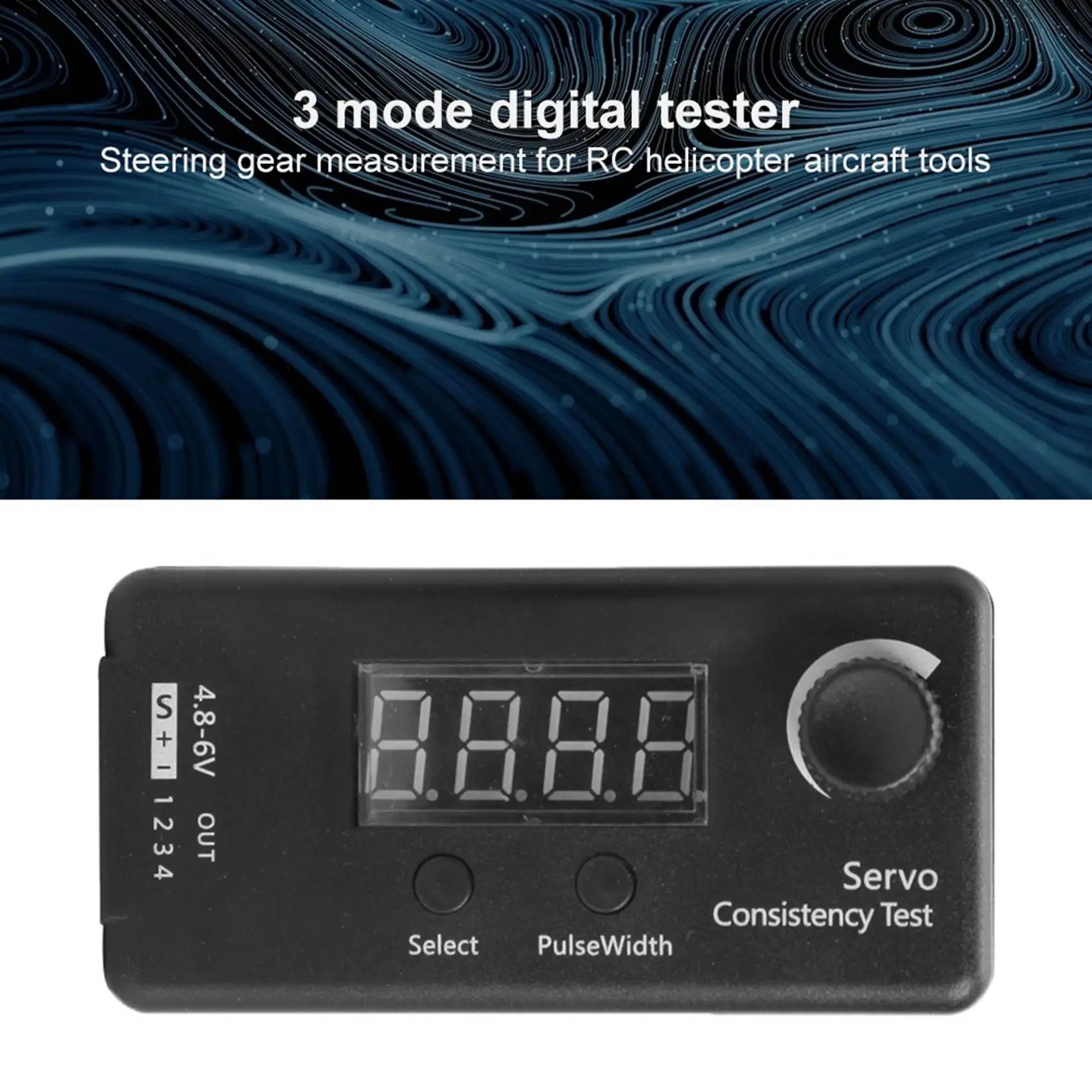 ABUM-2X Mini 3 Modes Digital Servo/ESC Consistency Tester Steering Gear Measurement For RC Helicopter Airplane Car Tool