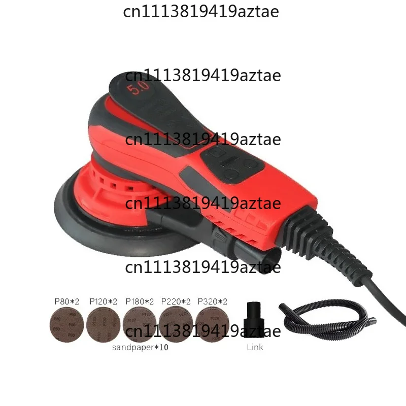 350W Brushless Electric Orbital Sanding Machine 150mm 6 Inch 2.5/5mm Dual Stroke Polishing Tool