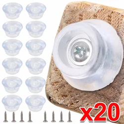 Antiderrapante Silicone Glider Móveis Pés Pads, Prego no Protetor, Mesa e Cadeiras, Proteja Mat, 20 pcs, 4pcs