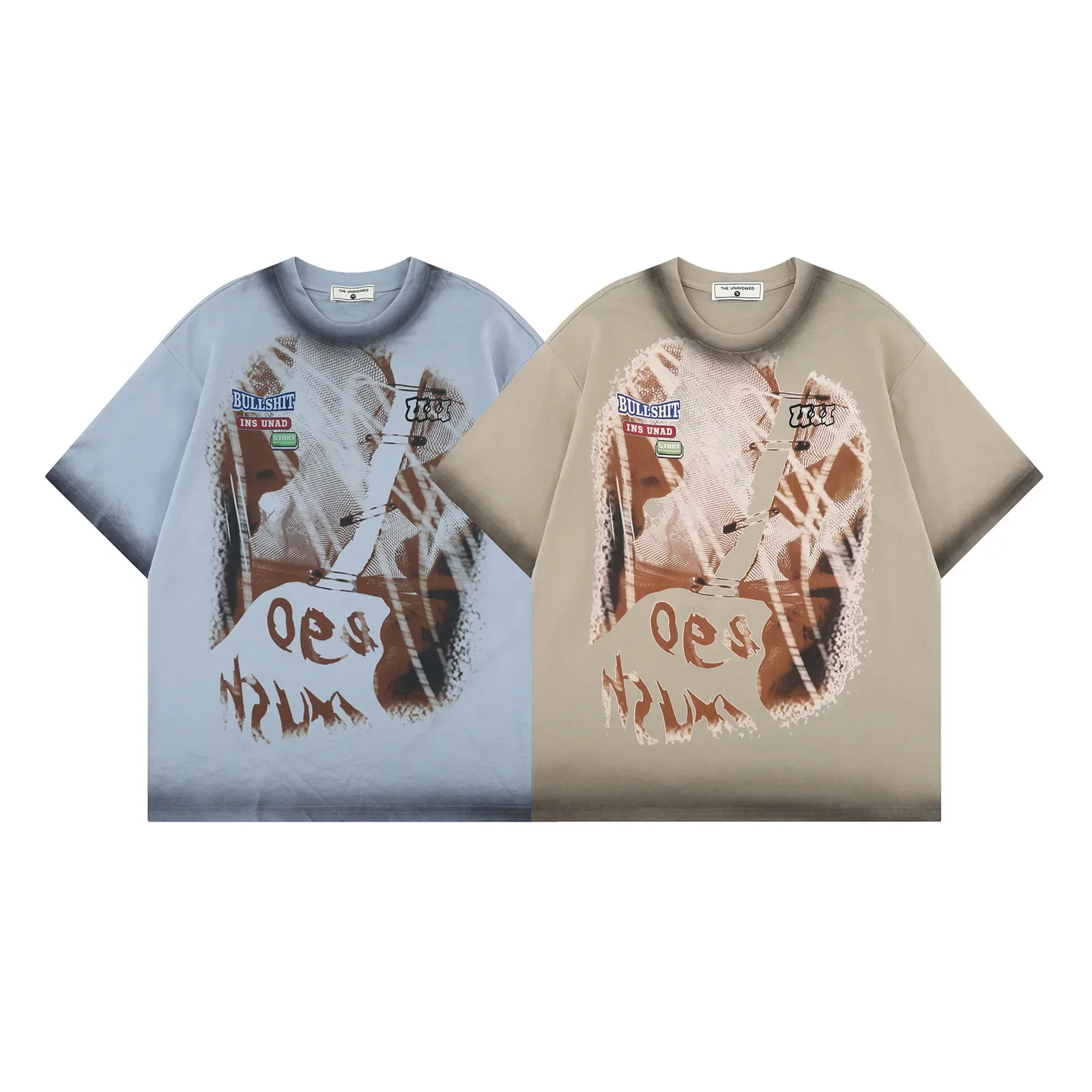 

Летние мужские футболки, японская уличная одежда, синие футболки с графическим принтом, модные повседневные топы с круглым вырезом и короткими рукавами для пар, мужские футболки