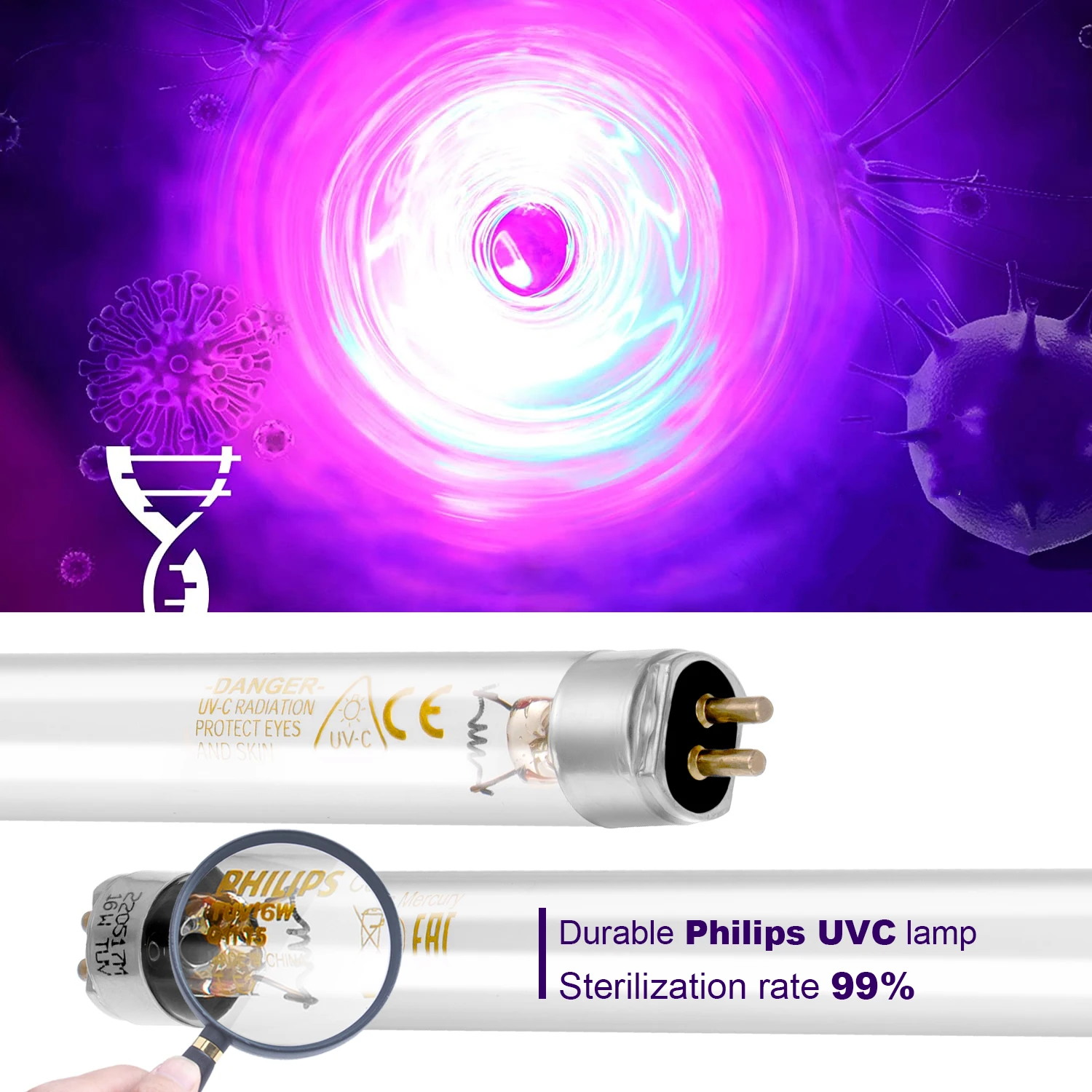 ALTHY Stainless Steel UV Ultraviolet Water Filter Purifier System Tube Lamp Direct Drink 1GPM / 2GPM