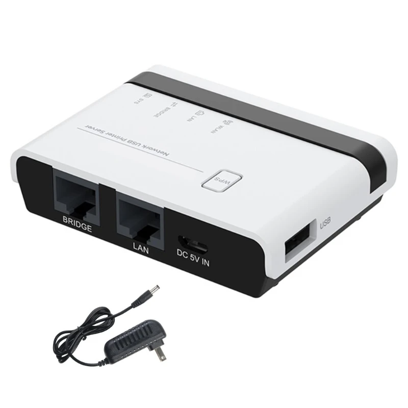 USB2.0 Wireless Printers Server With 10/100Mbps LAN/Bridge NU516U1 Support