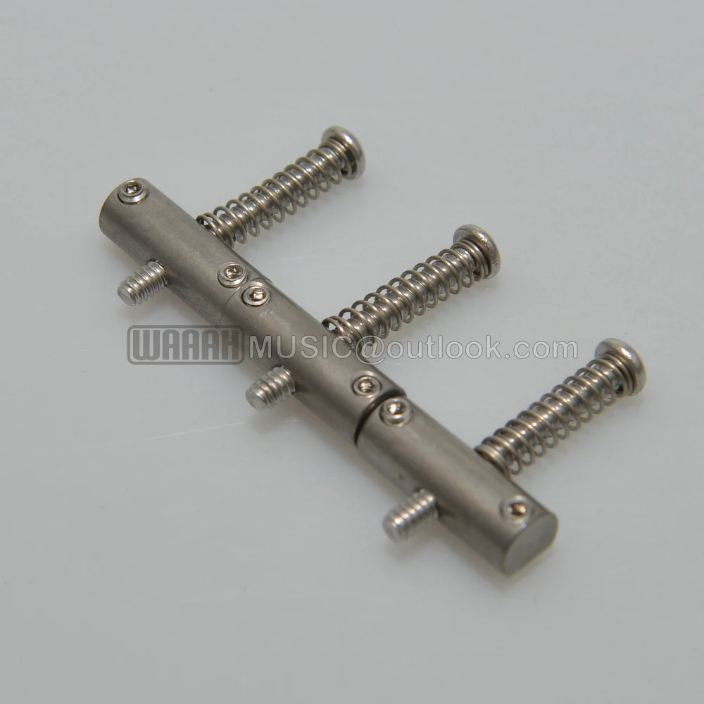 a Set 3 pcs Titanium Tlcaster Bridge Saddle for Vintage 1952 Tlcaster Guitar