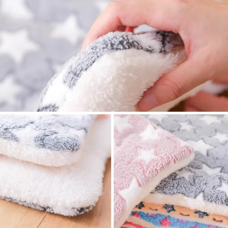 Soft Cat Bed Mats Short Plush Pet Sleeping Bed Mats for Cats Small Dogs Cute Pet Pad Blanket Warm Kitten Cushion Cat Accessories