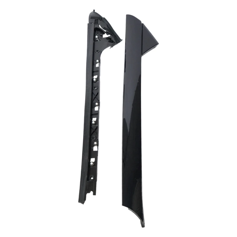 A-Pillar Front Molding Windshield Outer Trim Windshield Side Trim Replacement, Black ABS Exterior Molding with Integrated H9EE