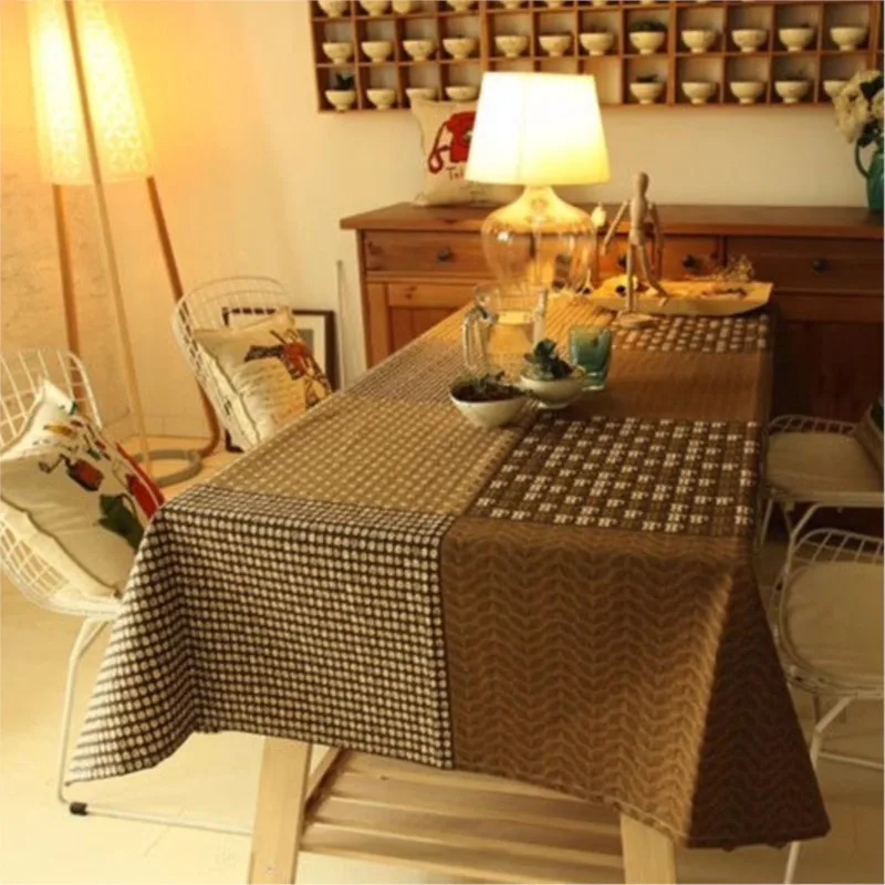 

2024 Household Japanese Table Cloth Coffee Restaurant Rectangular Fabric Dining Table Cloth Living Room Tea Table Cloth LF807