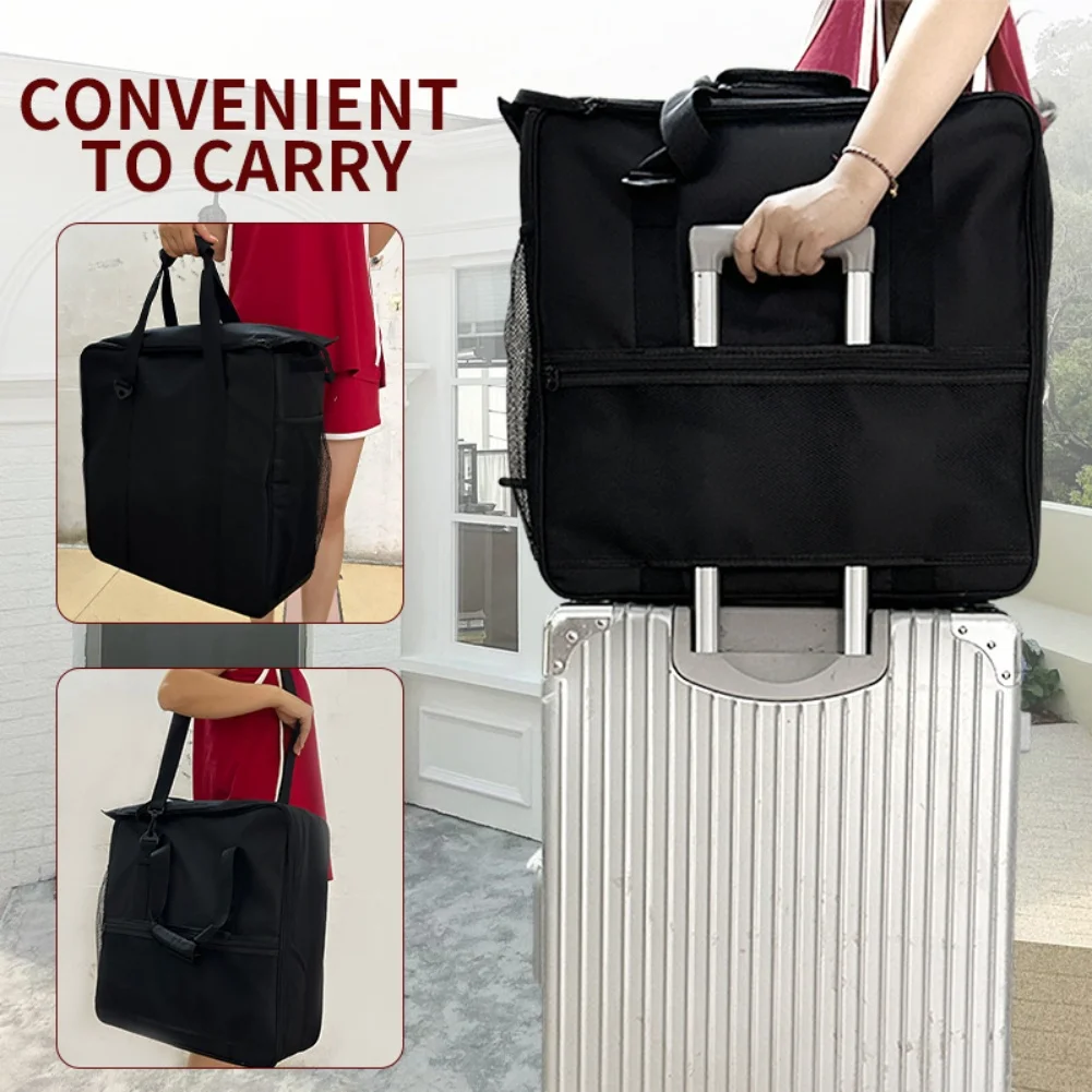

Black Carrying Bag for Slushie Machine FS301 For FS300 with Zipper Mesh Pocket and Reinforced Straps for Easy Transport