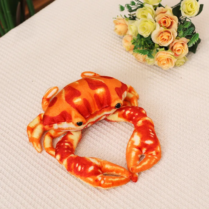 27/38/60/80CM Simulated Crab Plush Toys Soft Cartoon Creative Crab Stuffed Animal Doll Home Decoration Birthday Gift