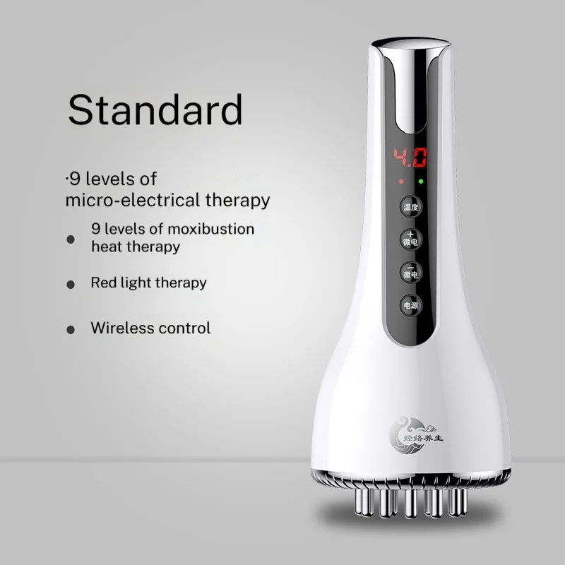 

Microcurrent Meridian Scraping Infrared Body Detox Massage Health Comb Unblocking Warm Brush Shape Live Blood Shu Tendon Charge