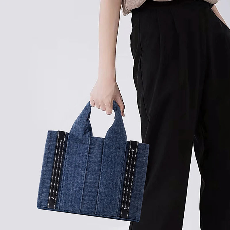 

Casual Denim The Tote Bags For Women Luxury Designer Handbags Purses 2023 New In Top Handle Minimalist Cloth Shoulder Crossbody