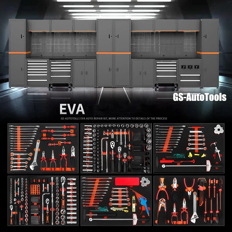 Auto Repair Tool Chest Cabinet Box Tray Needle Adjustable Preset Torque Wrench/Screwdrivers/Circlip Pliers/ Combination Pliers