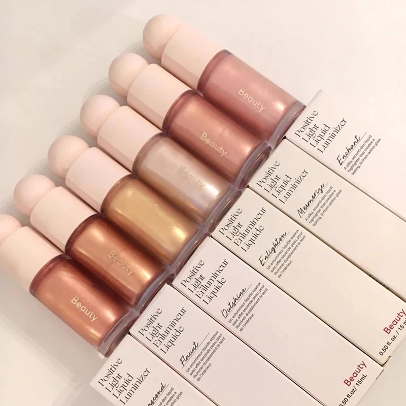 أزياء الساخن السائل أحمر الخدود تمييز كونتور عالية لامعة إنهاء لومينيزر ماكياج جل الوجه الجسم سطع بريق الكونتور الطبيعي #5