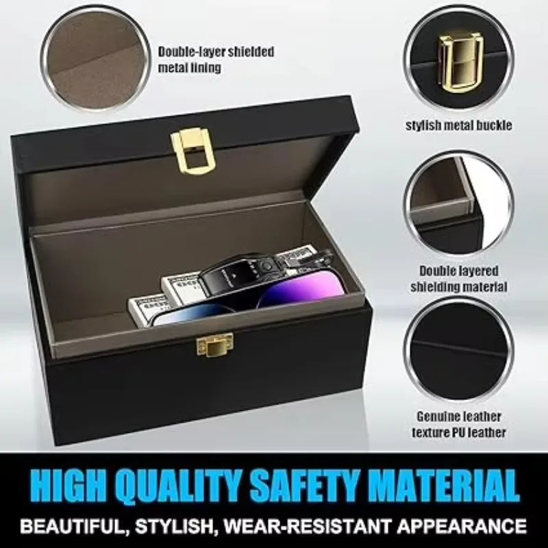 Combination mobile phone signal shielding box, car key signal shielding bag, anti-theft card, radio frequency identification