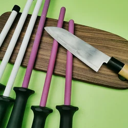 Knife Sharpening Rod Ceramic 10/12Inch Knife Sharpener Sharpening Steel Quickly Sharpening System Professional Kitchen Tools