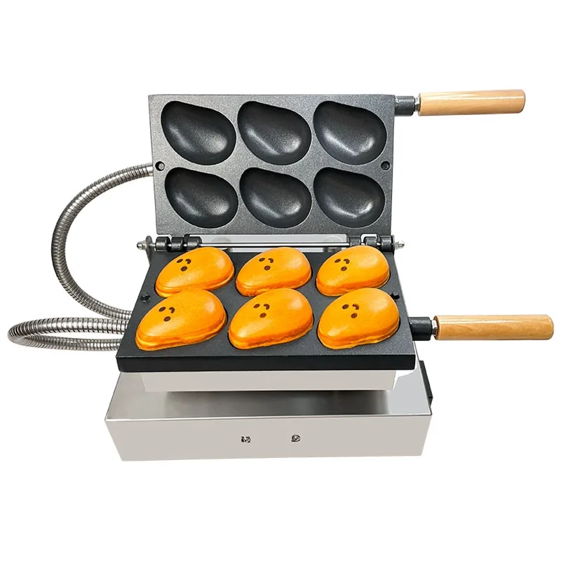 

Popular Kitchen Equipment Commercial Stainless Steel Smile Mango Waffle Machine Mango Cake Waffle Maker