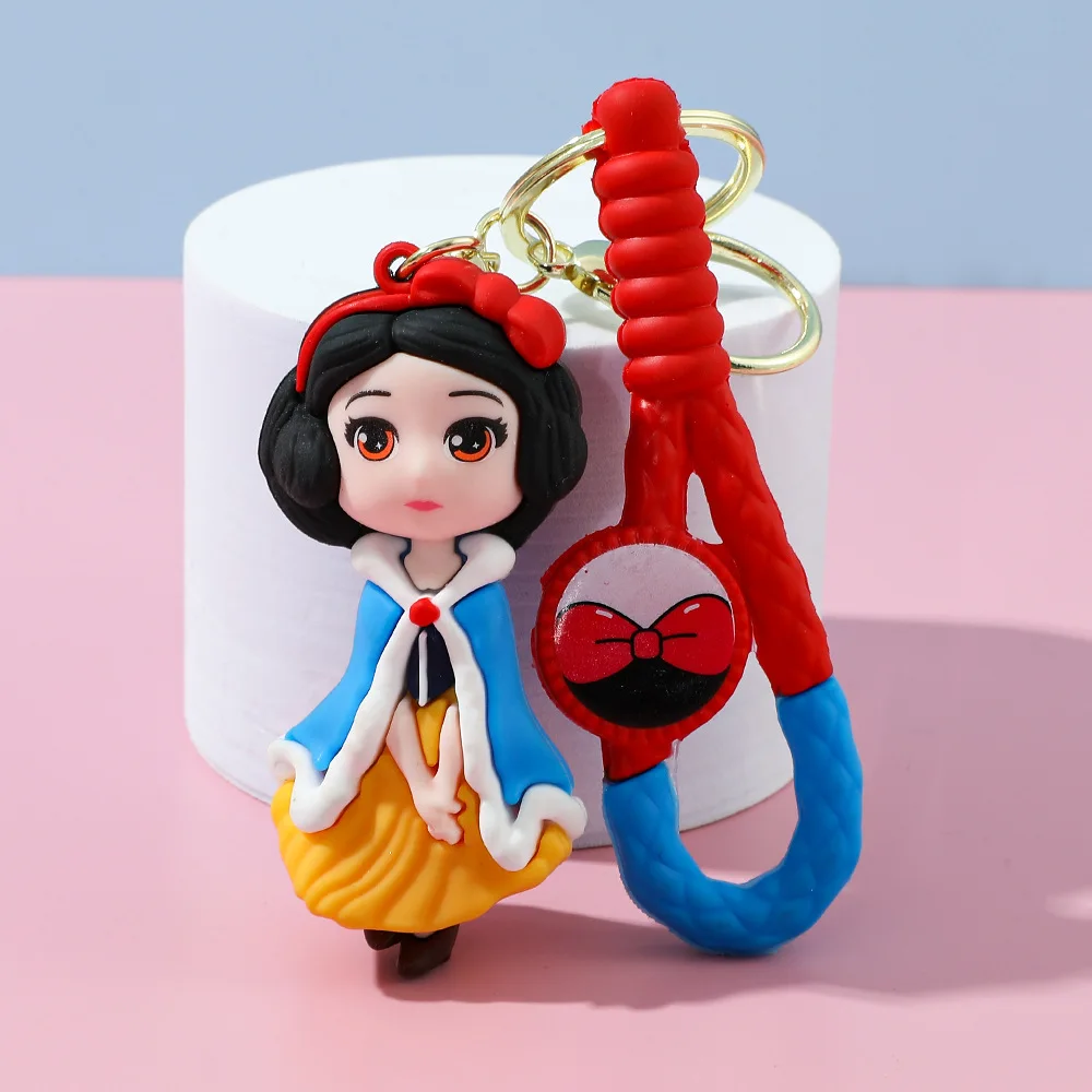 1 قطعة ل سنو وايت المفاتيح إلسا أليس قلادة الكرتون حقيبة الهاتف حورية البحر الأميرة الاطفال المشجعين الهدايا بالجملة #3