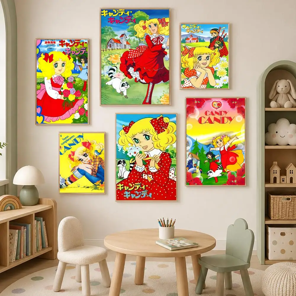 C-Candy Poster Self-Stick HD PP paper Wall Art Poster, Waterproof Decor for Bedroom, Living Room and Home