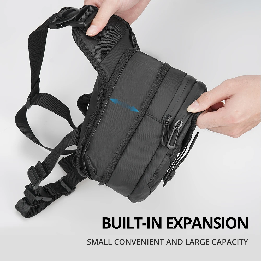 DUHAN Multi-Function Motorcycle Drop Leg Bag Hip Bum Motorcycle Bag Outdoor Waist Bag Motorbike Riding Chest Bag