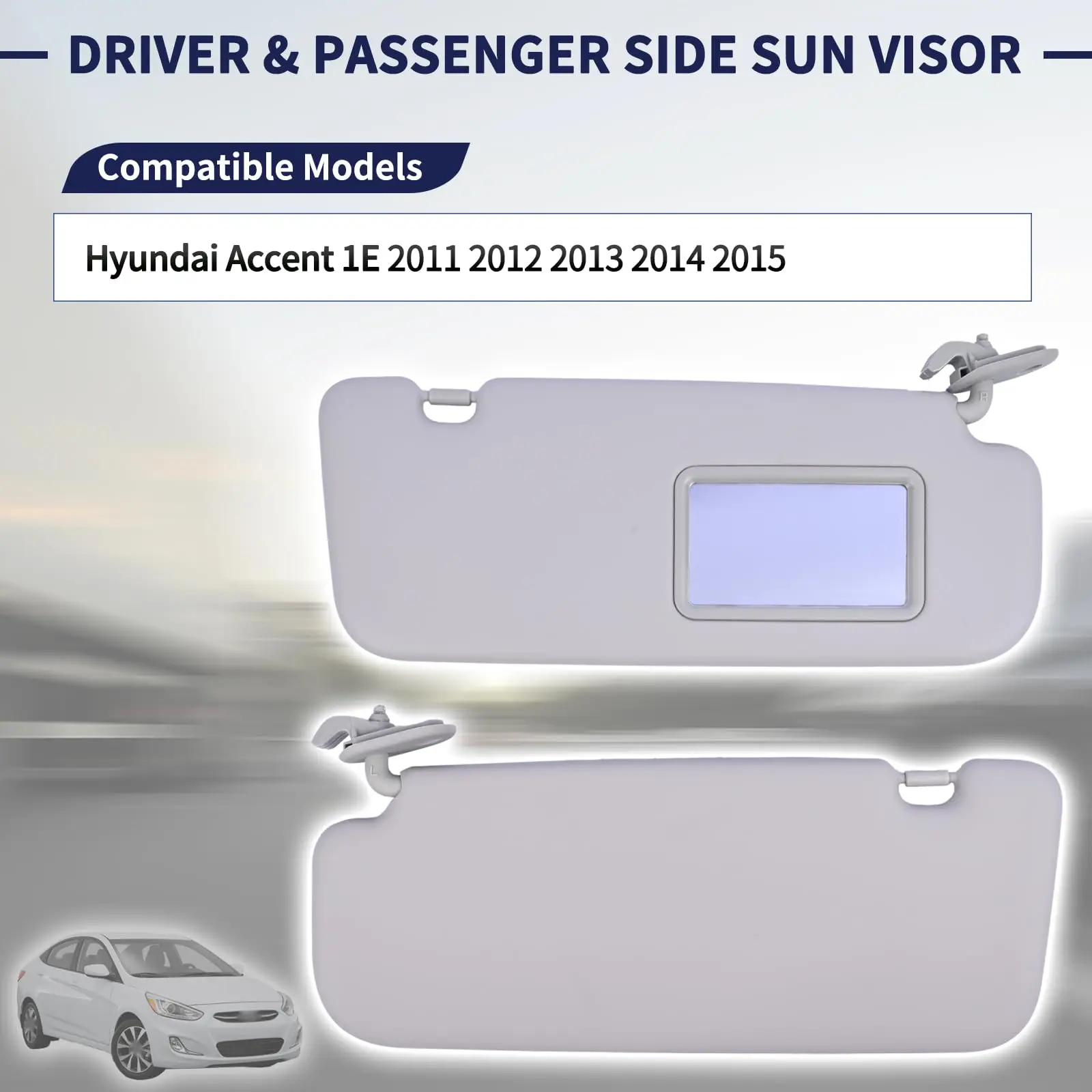 85210-1R000 85220-1R000 Car Sun Visor For Hyundai Accent Verna 2011 - 2015 Car Sun Visor