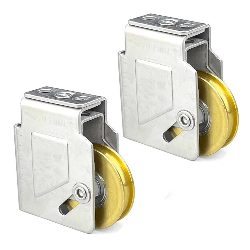 90-Style Sliding Door Plastic Steel Window Pulley Aluminum Alloy Screen Brass Wheel Mute Roller Balcony Hardware
