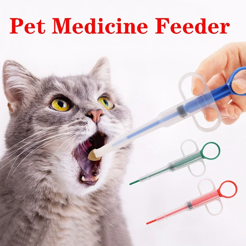 Pet Medicine Syringe Tablet Pill Gun Piller Push Dispenser Medicine Water Milk Syringe Dog Cat Puppy Feeder Kit Dog Accessories