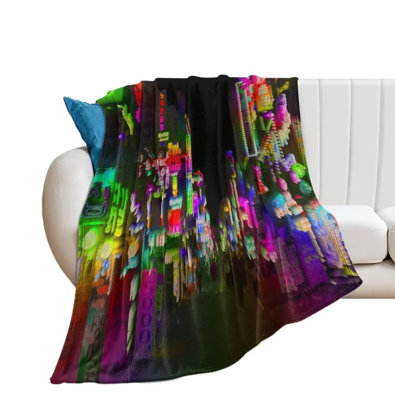 

acid trip night Throw Blanket Nap Fashion Sofas For Decorative Sofa Blankets