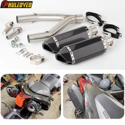 For Aprilia Dorsoduro 750 2008-2017 Motorcycle Exhaust System Middle Link Pipe Muffler DB Killer for Dorsoduro 750 Escape Moto