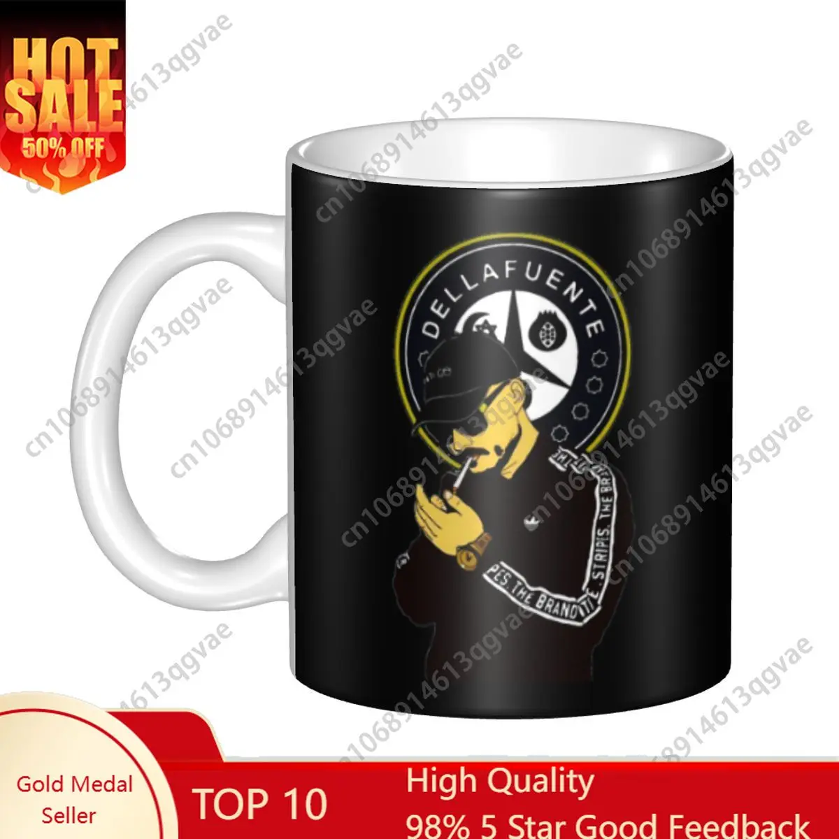 

Dellafuente Mugs Customized Spanish Rapper Coffee Ceramic Cup Creative Present