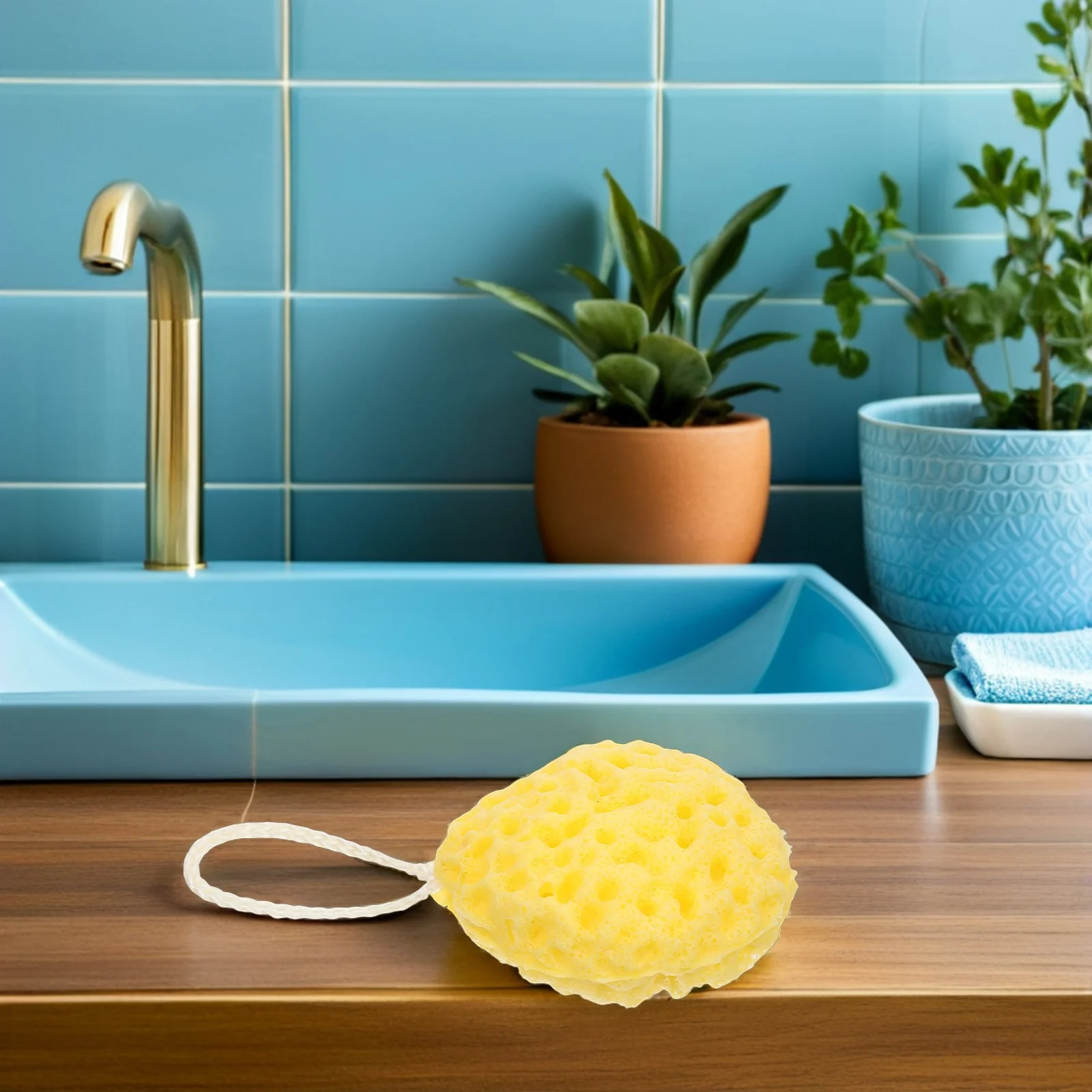 

4pcs Honeycomb Bath Sponge Soft Body Sponge For Shower Exfoliating Mesh Pouf Reusable Loofah Scrubber - Bath Sponges For