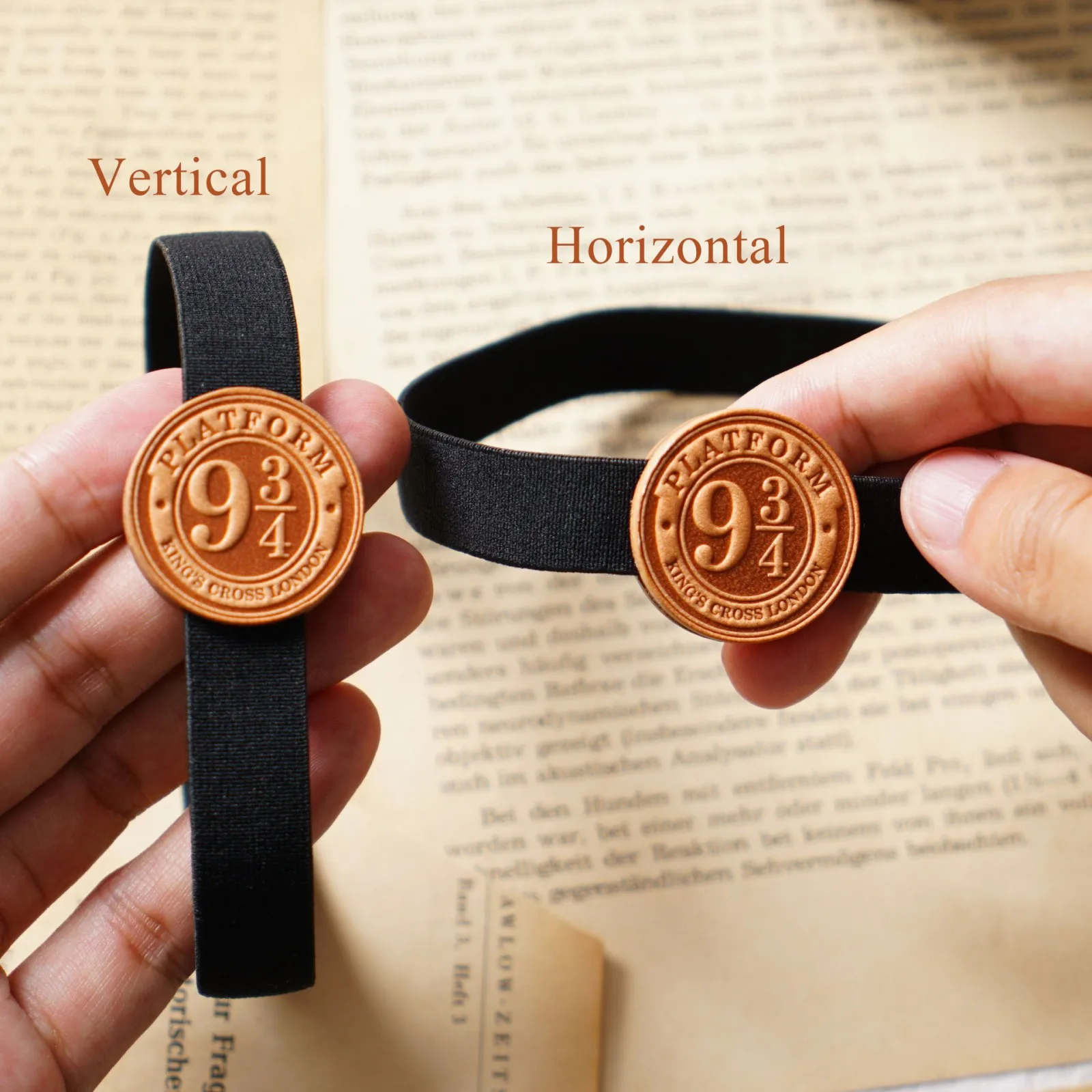 Top Leather Elastic Band with 9 3/4 Pattern for Travel Notebooks Diary, Creative Elastic Rope Strap Journal Planner Stationery