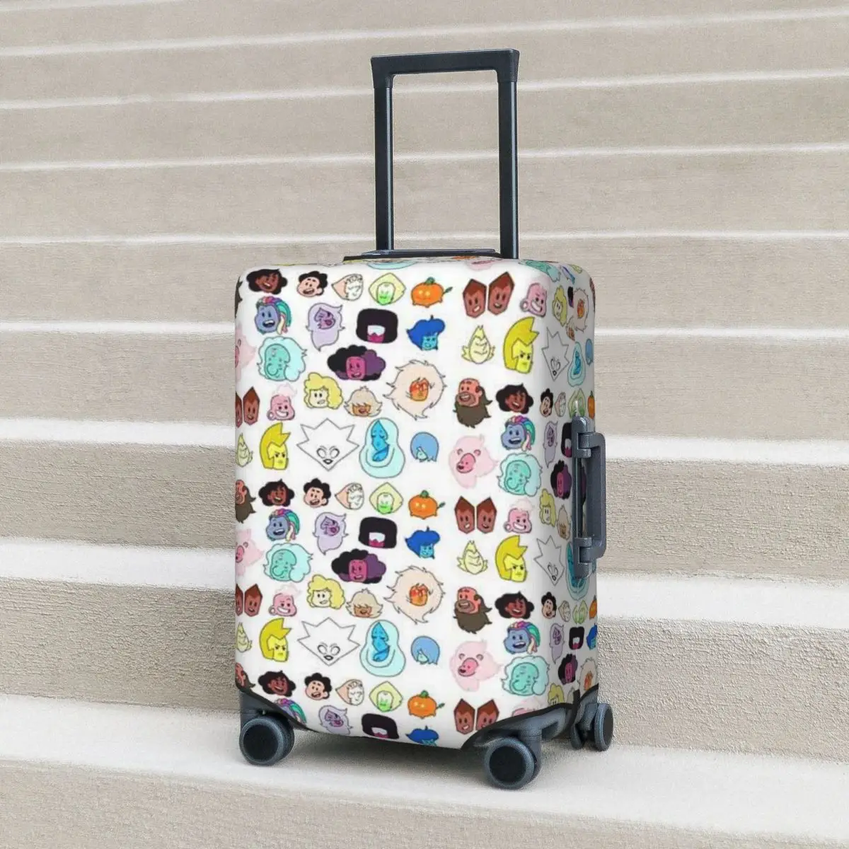 

Steven Universe Heads Suitcase Cover Protection Elastic Travel Luggage Protector Covers for 18-32 Inch