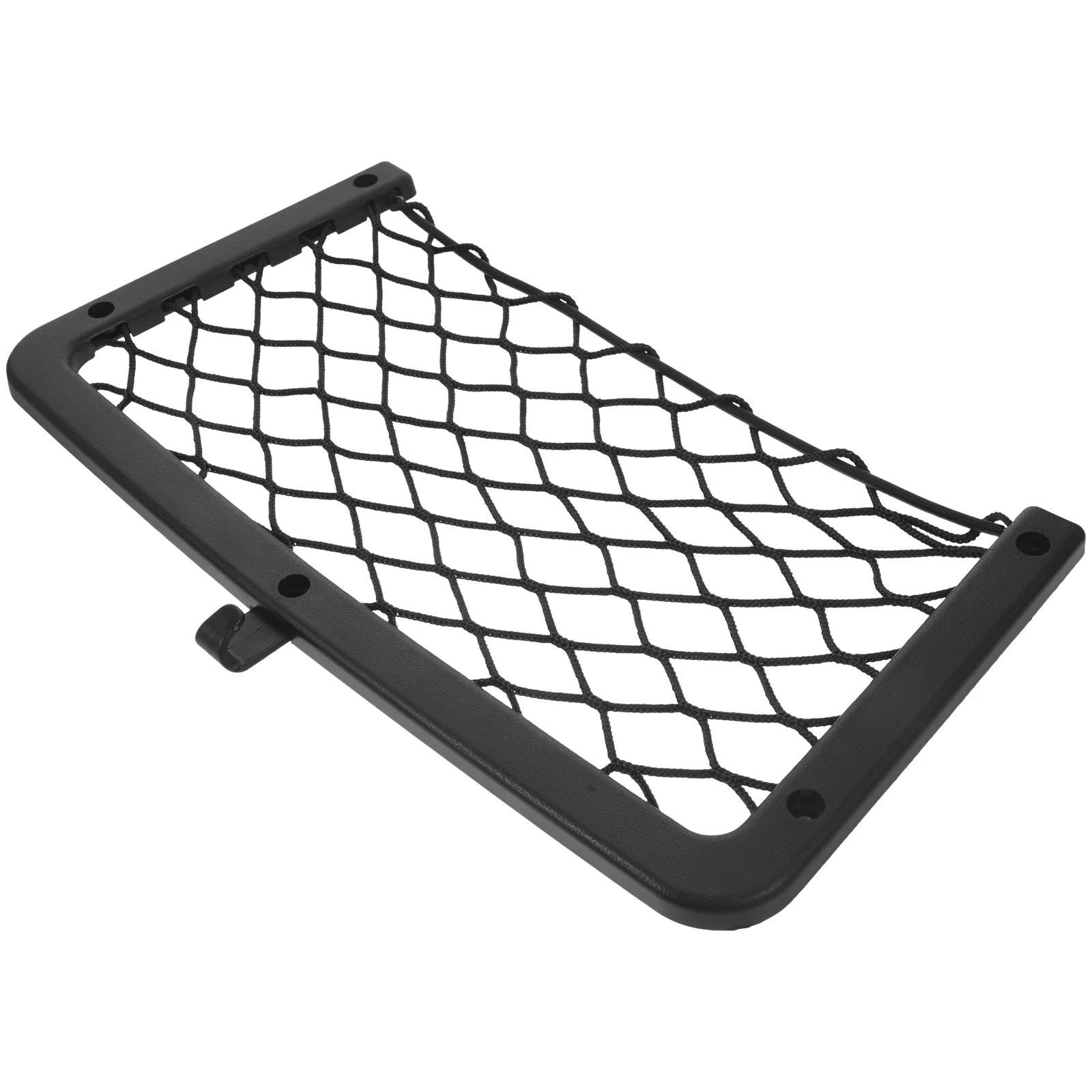 

Car Net Pocket 36x18cm Elastic Storage Mesh ABS Plastic Frame Stable Brackets Car Organizer Trunk Storage Pocket