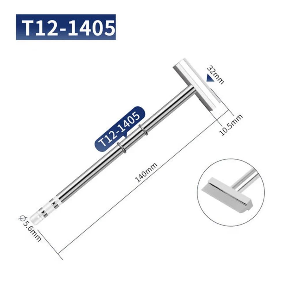 Паяльное жало T12 с лопатой 1401 1402 1403 1404 1405 1406, нагревательный элемент, паяльная станция, сменные аксессуары для инструментов