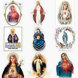 Christian Catholic Virgin Mary Sticker Laptop Window Truck Motorcycle Wall Room Door Bicycle Van Glass Helmet Camper PVC Decal