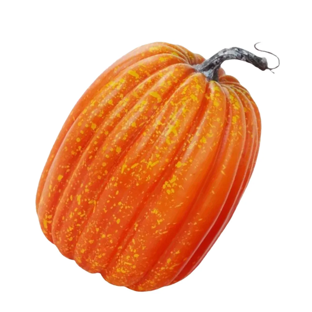 

Artificial Pumpkin Fall Harvest Decorations Orange Foam Realistic Fake Faux Thanksgiving Halloween Festive Party Table Large