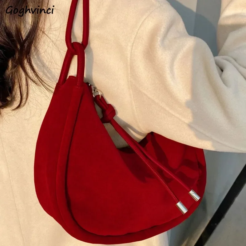 Crossbody Bags Women PU All-match Shoulder Elegant Large Capacity Handbag Office Lady Casual New Korean Style Chic Girl